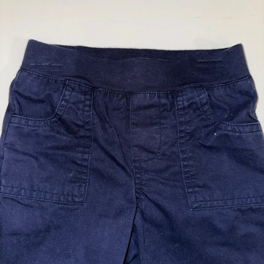 CHAPS Baby Boys 9M Shirt/Pants Set Navy Pants & blue/red plaid Shirt